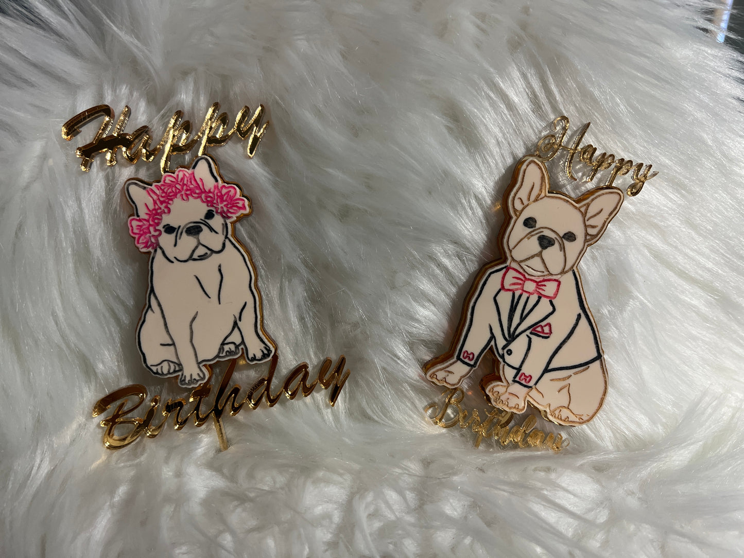 Pet cake toppers