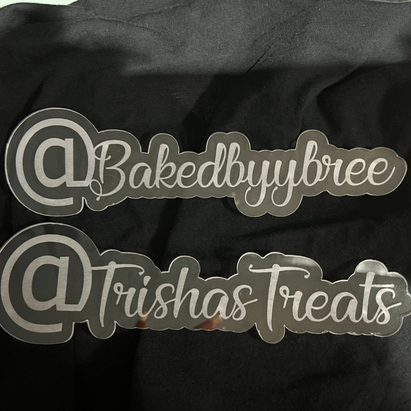 Clear acrylic physical watermark