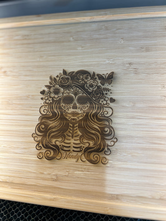 Dia de los Muertos cutting board