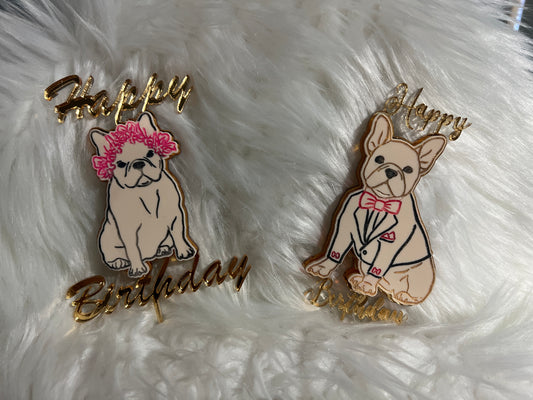 Pet cake toppers